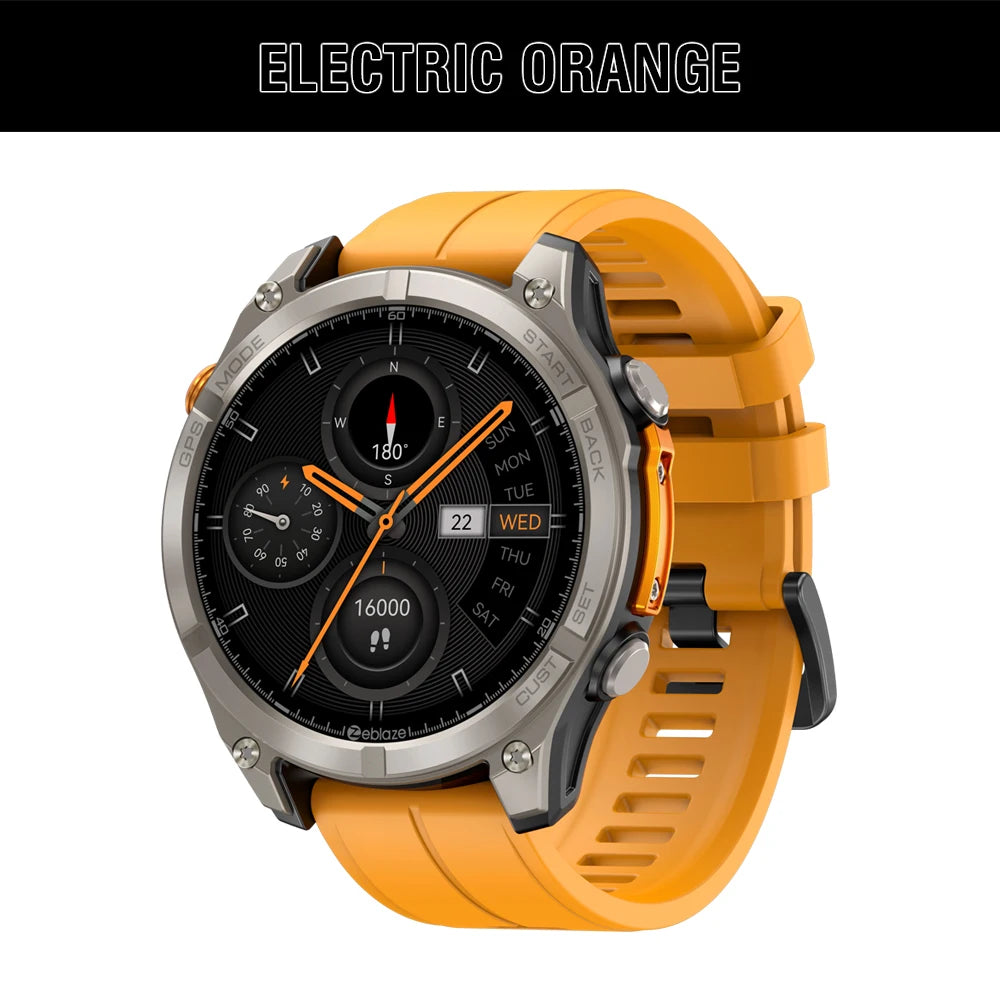 Nexaro® – OrbitX 4 | 6-Satellite Smart GPS Watch with AMOLED Screen & Voice Calling