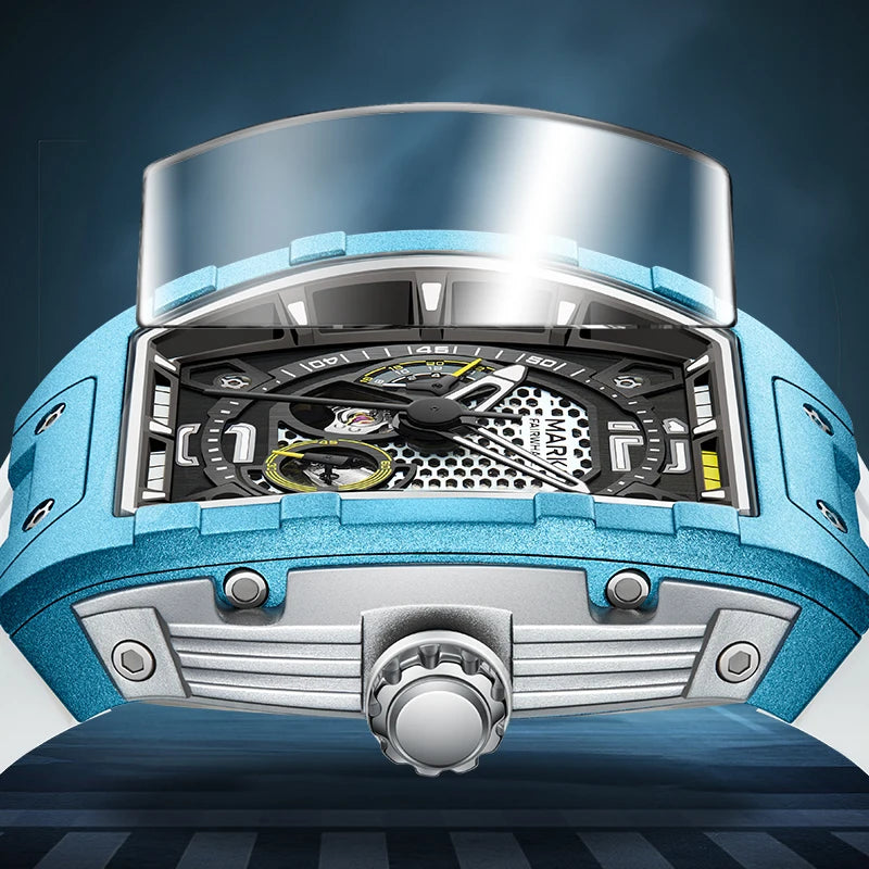 Torvella® – Luxury Tourbillon Mechanical Watch for Men | Tonneau Case, Luminous, Waterproof, Automatic Movement