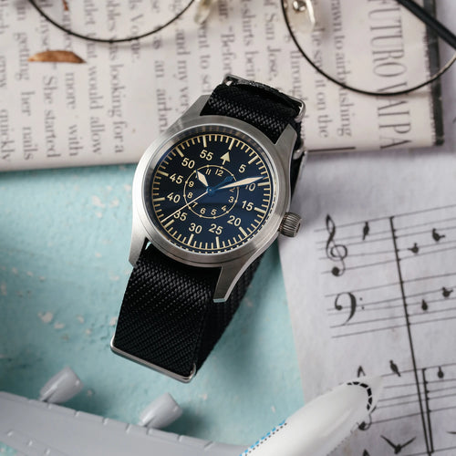 Aeromarq® – Pilot Style VH31 Quartz Watch | 38MM, Sapphire Crystal, Type-A/B Dial, 100M Waterproof