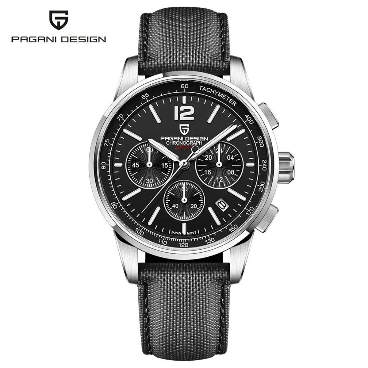 Bravure® – Silvonic VK63 | Men’s Stainless Steel Quartz Watch with Sapphire Crystal & 100M Waterproof Rating