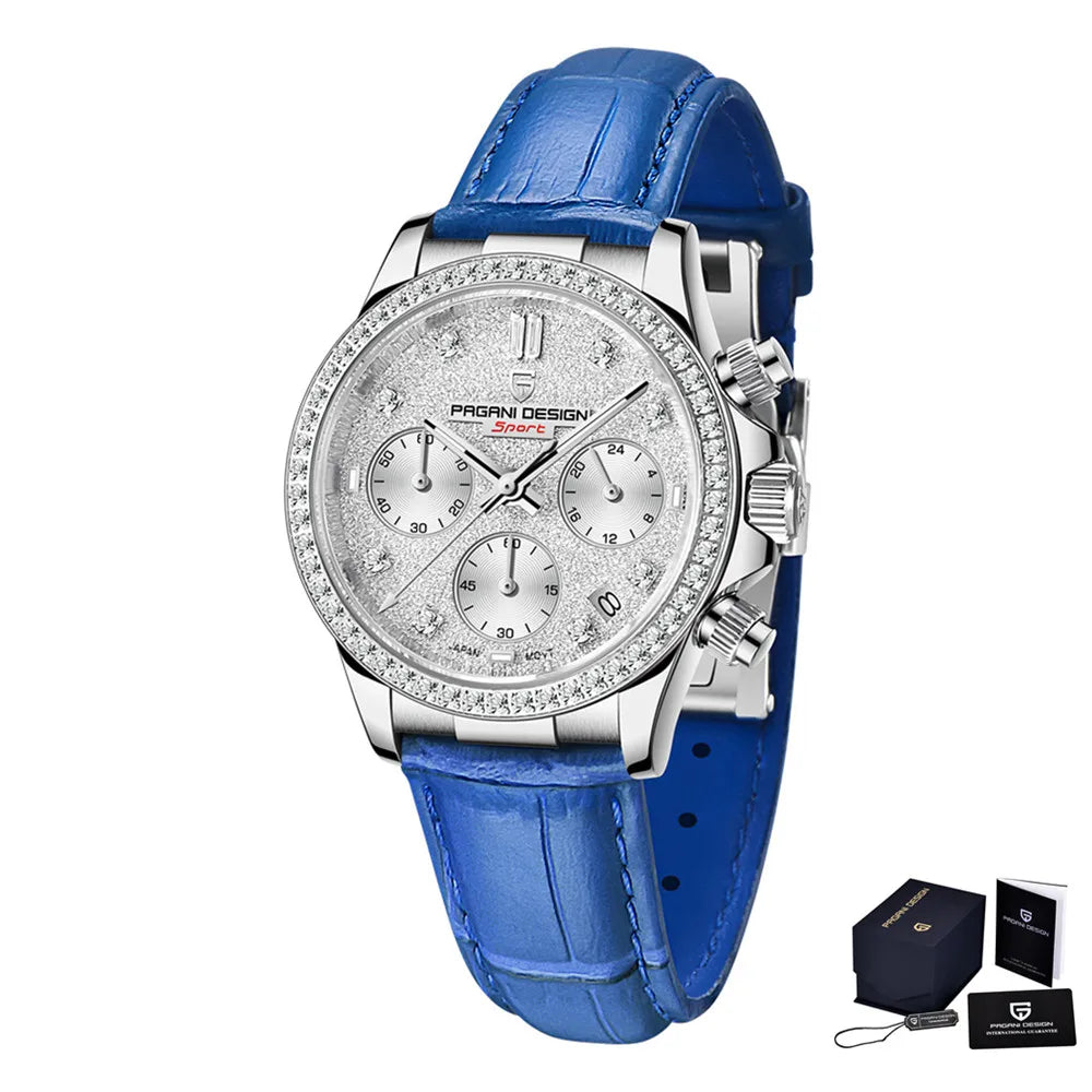 Velassia® – Classic Sapphire Quartz Watch for Women | 36MM, Japan Movement, 100M Waterproof, Elegant Dress Design