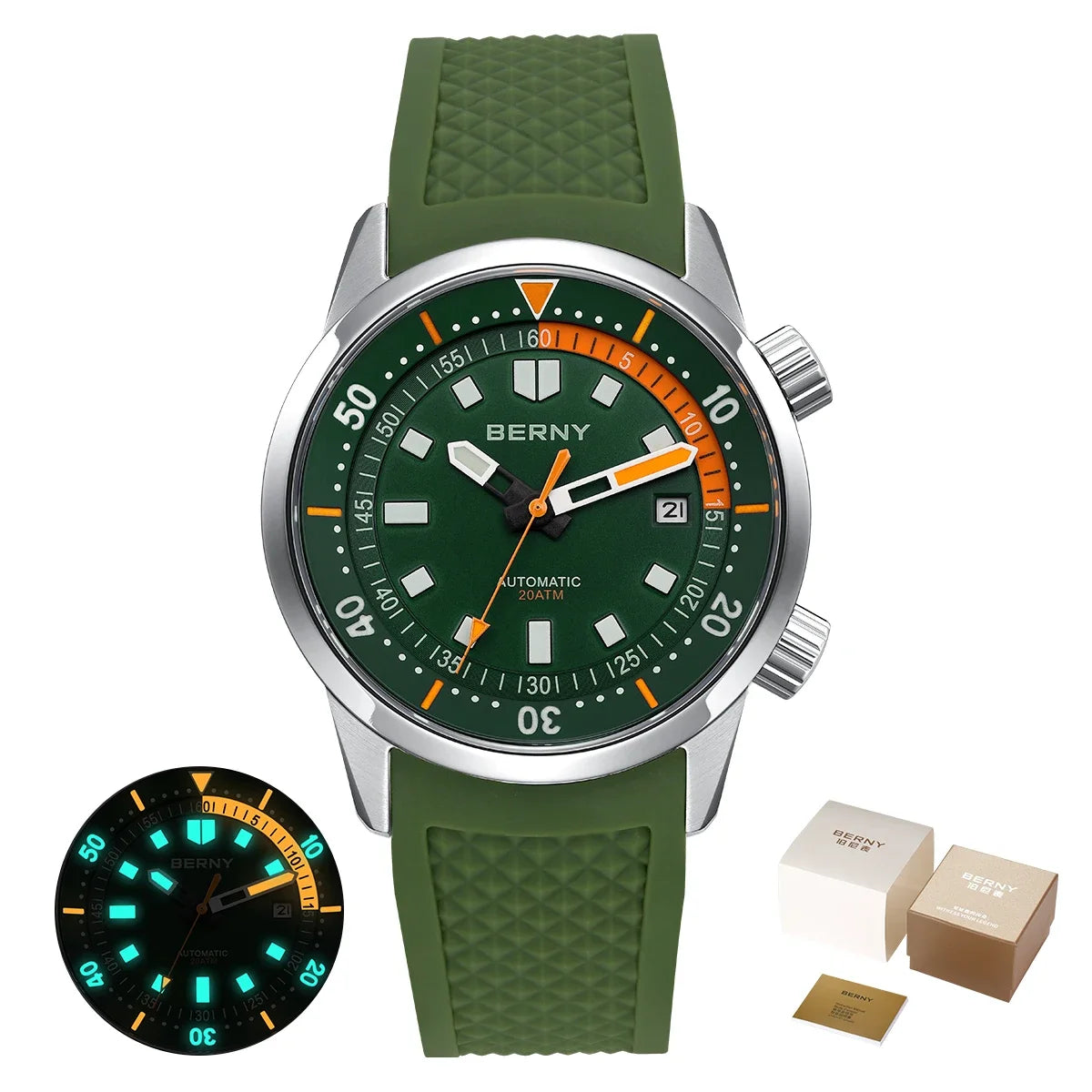 Hydronox® – Automatic Diver Watch for Men | 20ATM Waterproof, Super Luminous, Sapphire Crystal, Full Stainless Steel  Product Description
