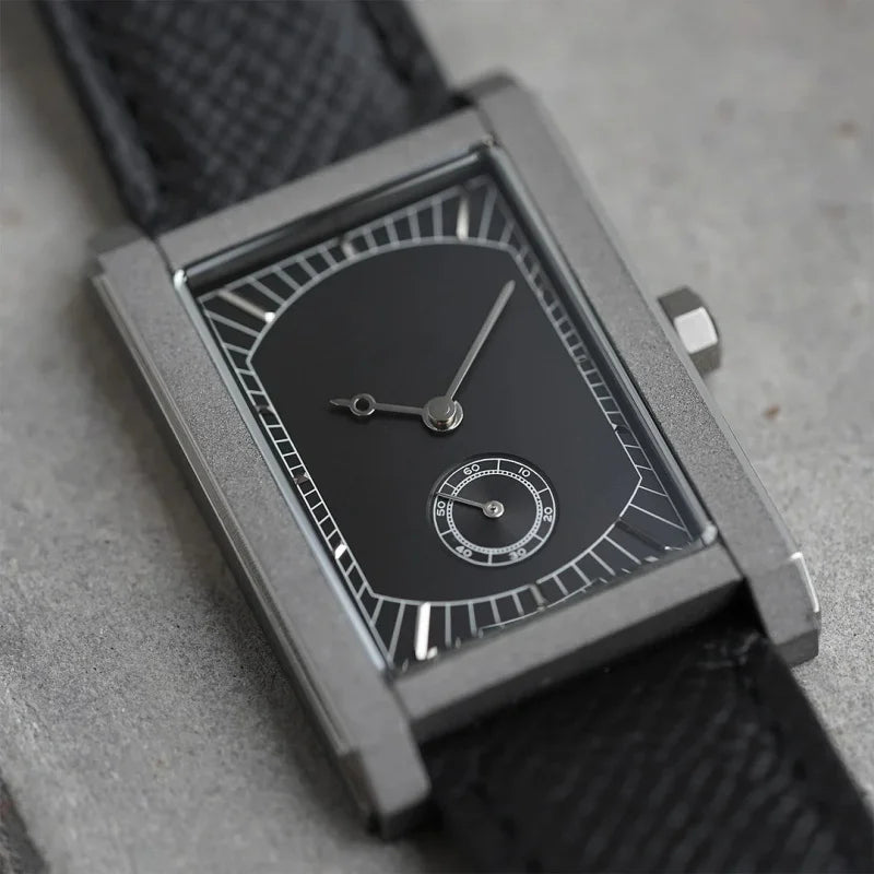 Valtren® – Ducare Square | Luxury Tank-Style Watch for Men with Quartz or Automatic Movement – Vintage Elegance for Gentlemen
