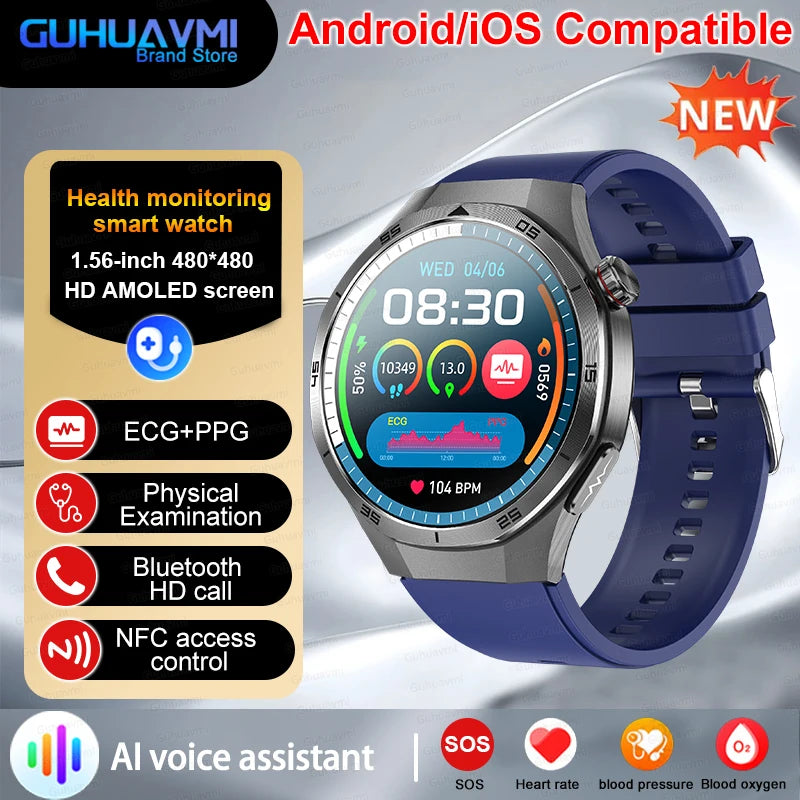Healtrix® – BioScan 5 | 5-in-1 Health Smartwatch with Uric Acid, Blood Lipid, BP, Sleep Monitor & Bluetooth Call