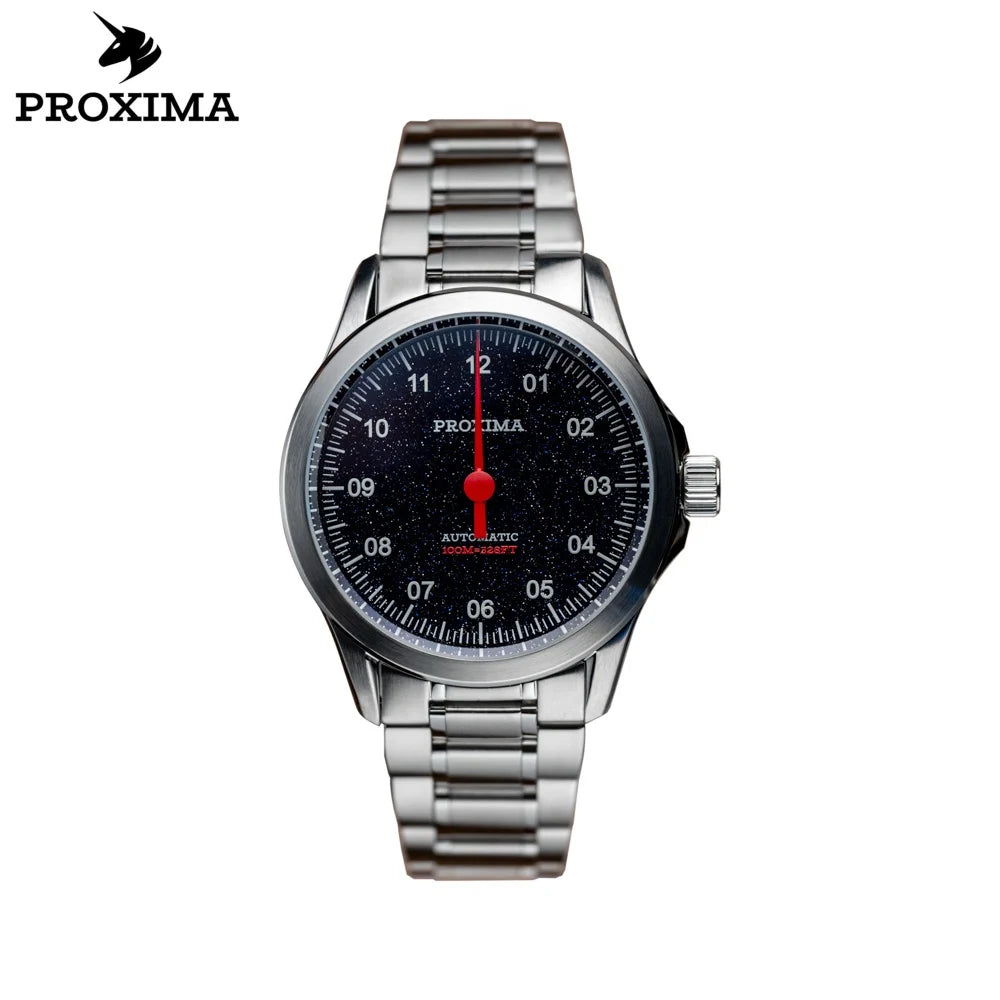 ProximaX® PX1745 – Luxury 9015 Automatic One-Hand Watch, Stainless Steel & Sapphire Crystal