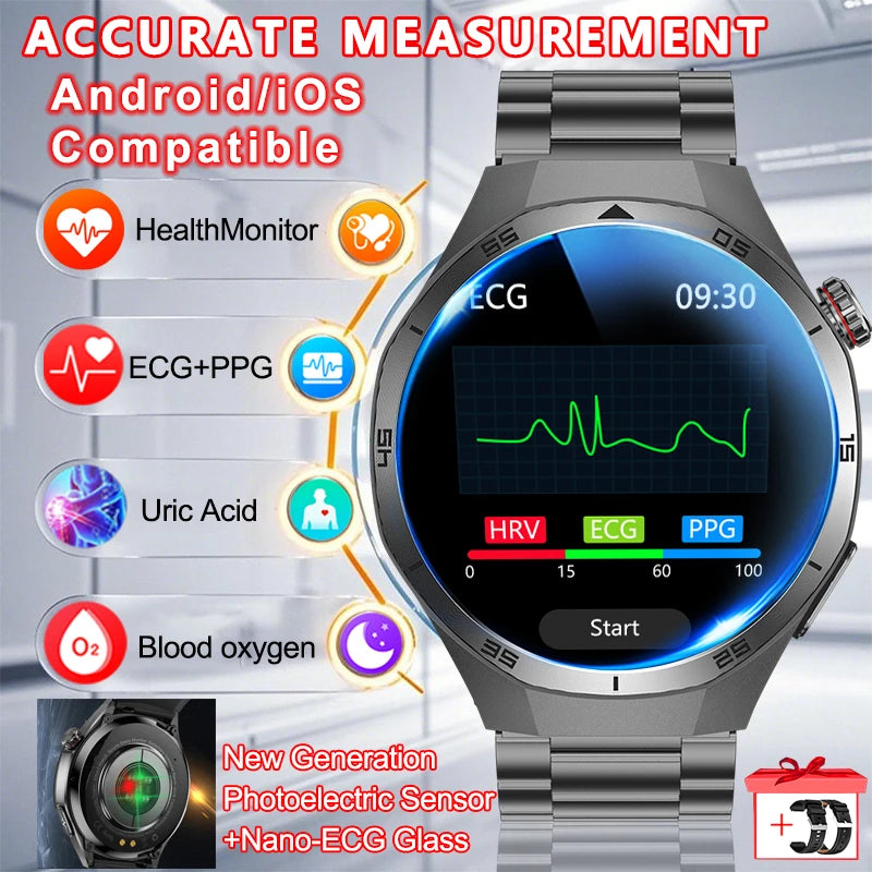Healtrix® – BioScan 5 | 5-in-1 Health Smartwatch with Uric Acid, Blood Lipid, BP, Sleep Monitor & Bluetooth Call