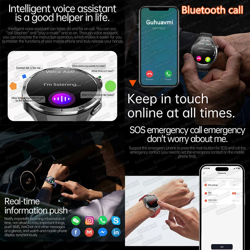 Healtrix® – BioScan 5 | 5-in-1 Health Smartwatch with Uric Acid, Blood Lipid, BP, Sleep Monitor & Bluetooth Call