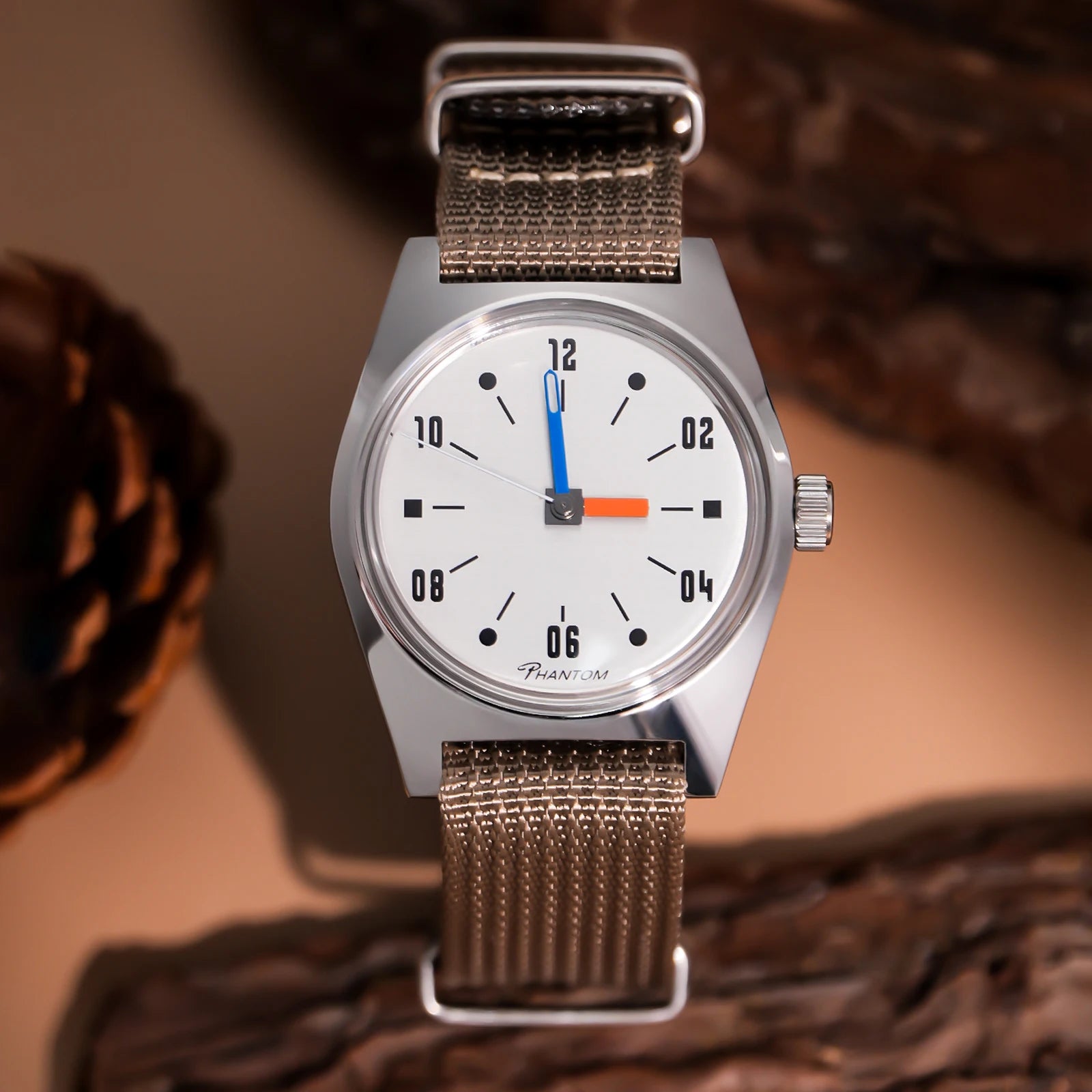 Montcaire® – Liora 7120 | 36mm Hand-Wound Mechanical Watch with Minimalist Retro Design – Perfect as a Couple’s Timepiece