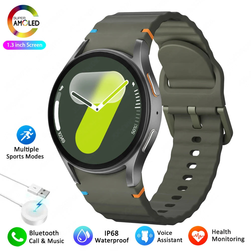 Lumetrix® – Unisex Smartwatch with AMOLED HD | Compass, Heart Rate, Sport & Fitness, Bluetooth Call, Waterproof