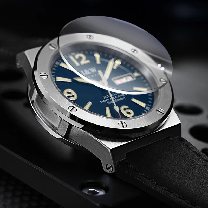 Steelborn® – Men's NH36 Automatic Watch | Date Display, Luminous Dial, Luxury Sport Design, Mechanical Movement