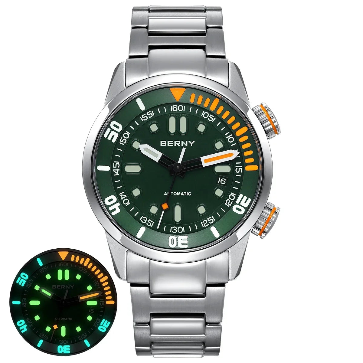 Nautivus® – Automatic Dive Watch for Men | 20ATM Waterproof, Sapphire Crystal, Super Luminous, Original Sport Design