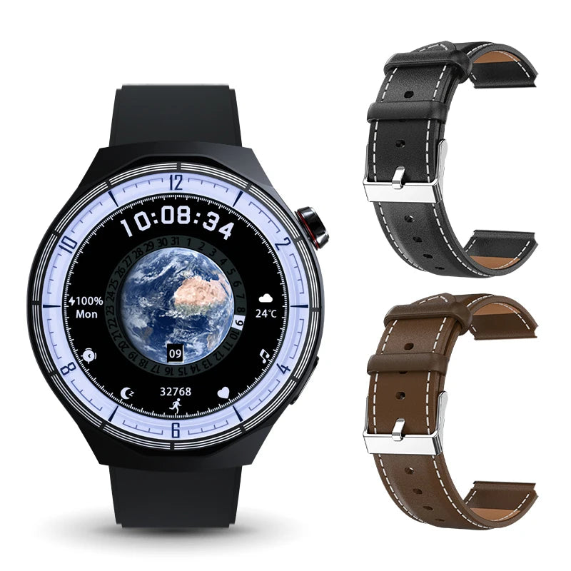 Dynatek® – Smartwatch with AMOLED, 2GB ROM | Local Video, Custom Dials, NFC, Heart Rate & SpO₂ Monitor