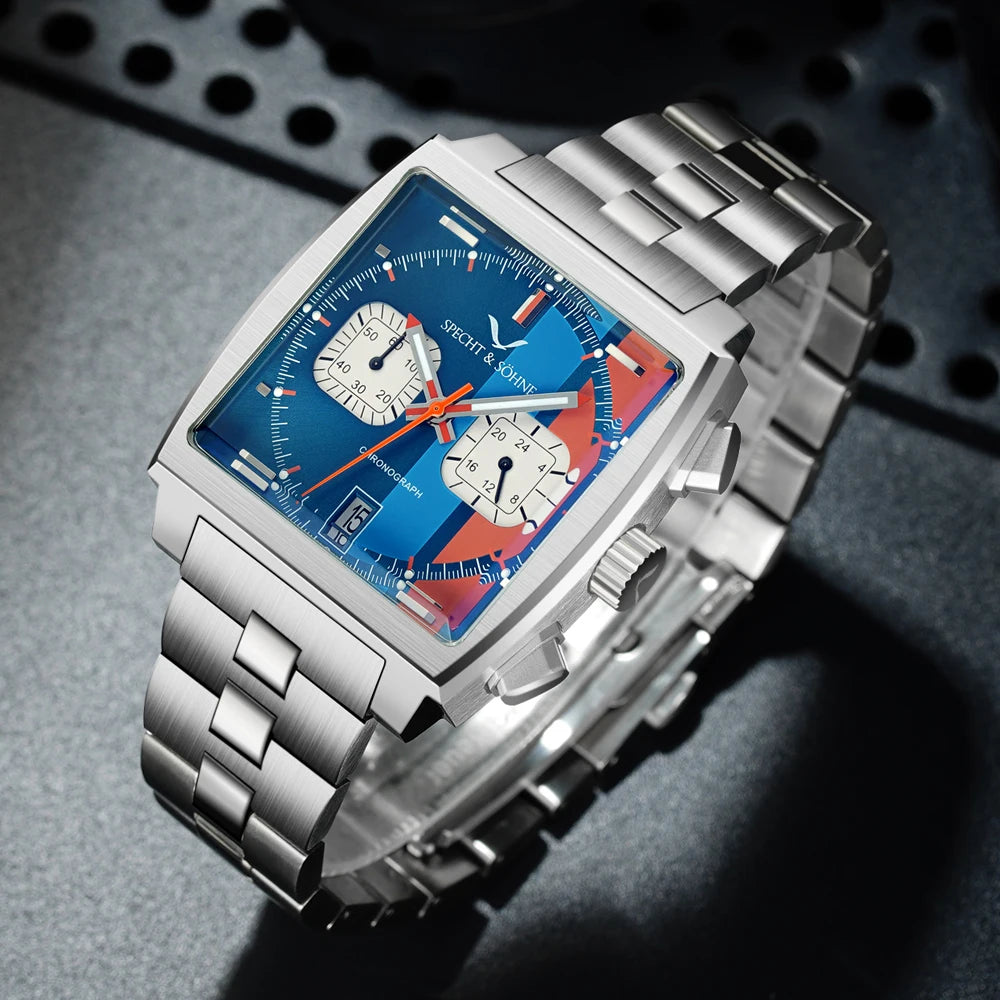 Gravian® – Luxury Chronograph Sports Watch for Men | Stainless Steel, Quartz Movement, Waterproof, Bold Fashion Style