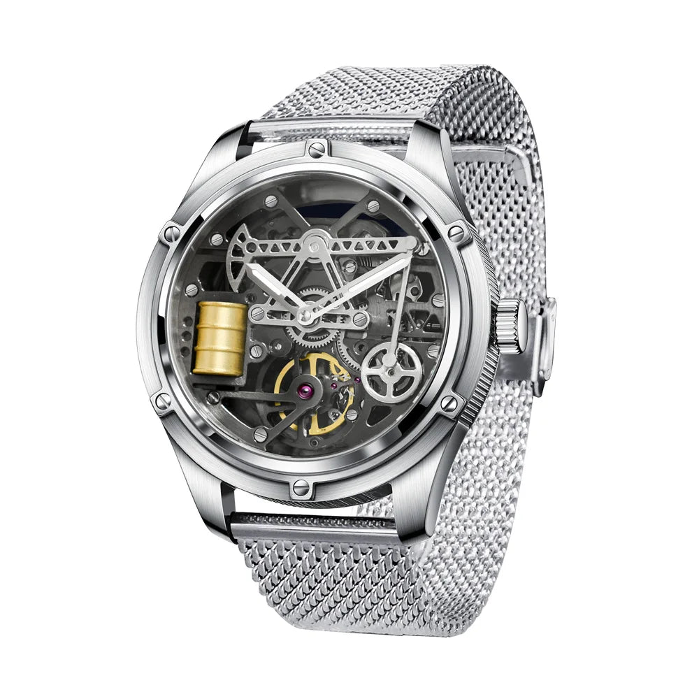 Silvian® – Men's Automatic Dress Watch | Miyota 8215, Sapphire Crystal, Leather Strap, 50m Waterproof