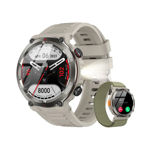 Arcentra® – FlashCore W50 | Sport Smartwatch with 1.45'' HD Display, 960mAh Battery, LED Call Alerts & Health Tracking
