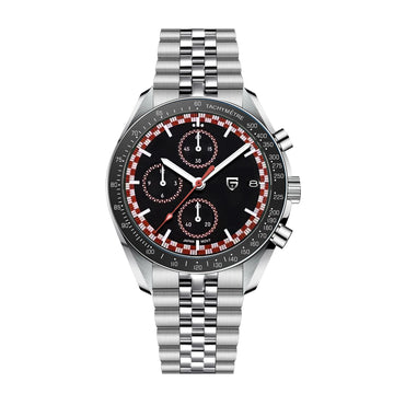 Pagaro Style® – Racing Chronograph Sport Quartz Men’s Watch, Japan VK67 Movement, AR Sapphire Crystal