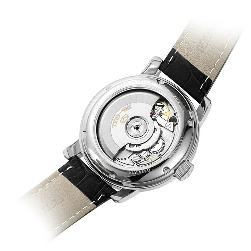 Darnell® – SteelMode 819 | Elegant Mechanical Watch for Men with Calendar & Stainless Steel Design