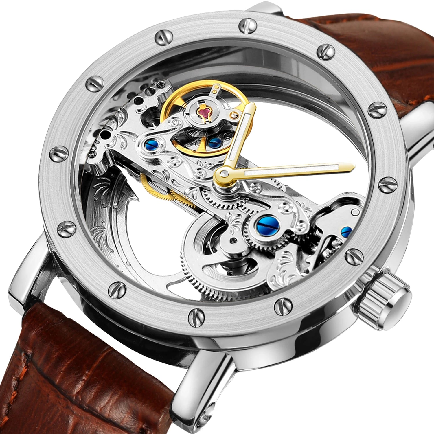 Horvantis® – Luxury Skeleton Tourbillon Mechanical Watch | Automatic, Luminous, Waterproof, Leather Strap, Elegant Style