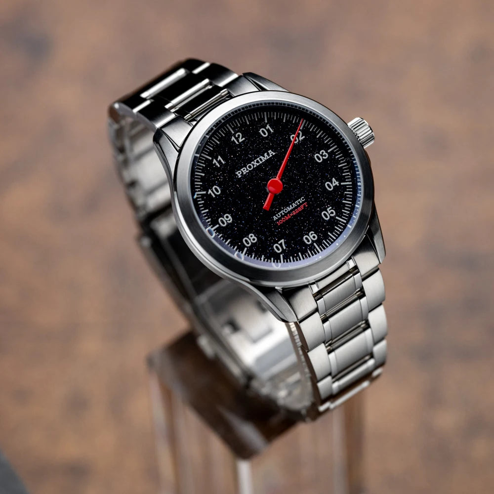 ProximaX® PX1745 – Luxury 9015 Automatic One-Hand Watch, Stainless Steel & Sapphire Crystal