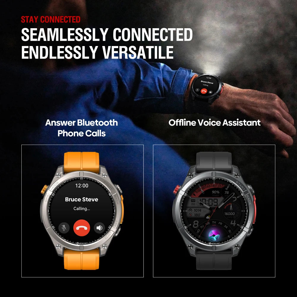 Nexaro® – OrbitX 4 | 6-Satellite Smart GPS Watch with AMOLED Screen & Voice Calling