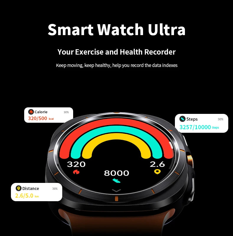 V-Watch® – PulseTrail | AMOLED Smartwatch with Call, Compass, SpO2 & IP68 Waterproof
