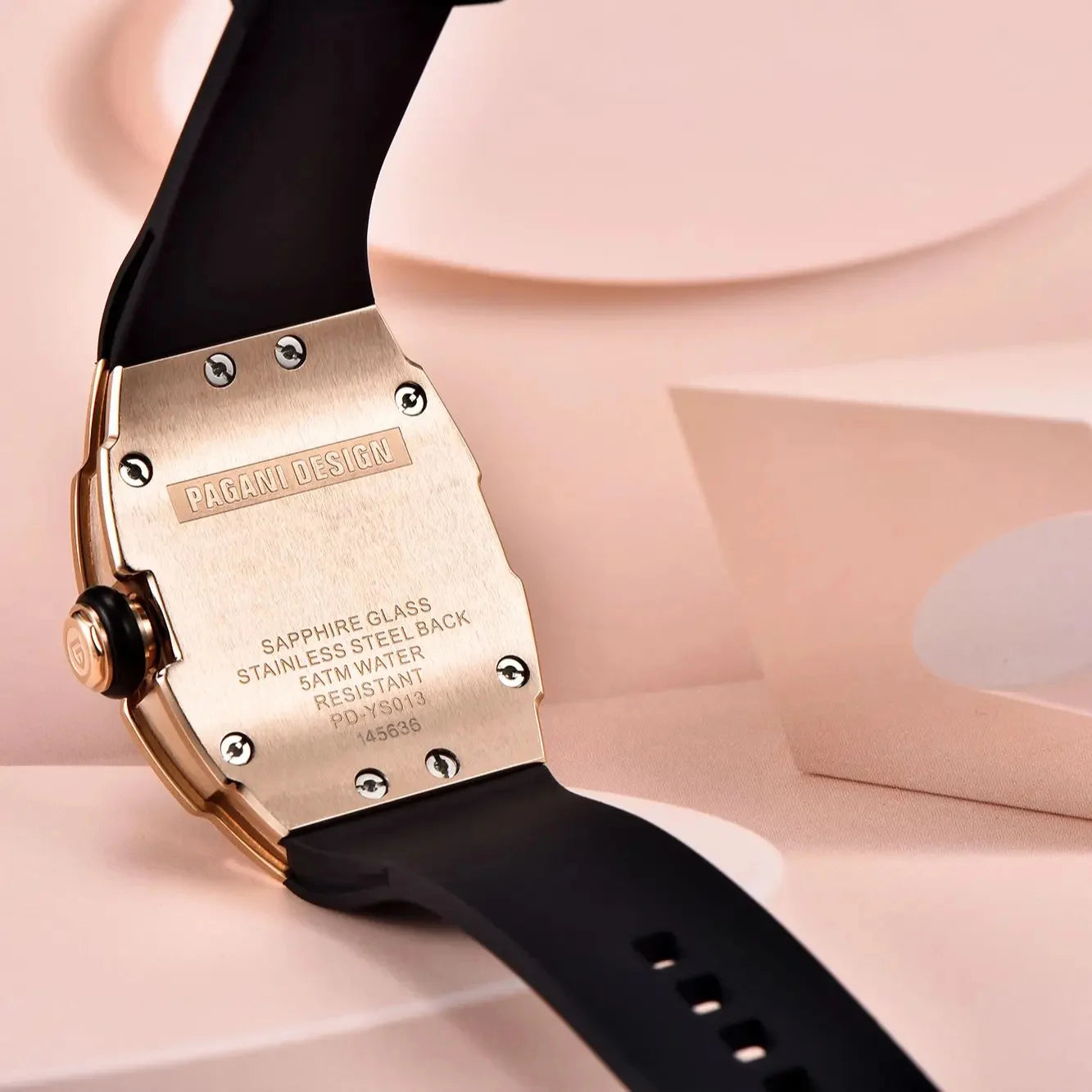 Velmira® – Glacine 26 | Swiss Ronda Tonneau Quartz Watch for Women with Diamond-Studded Bezel – Feminine & Elegant Design