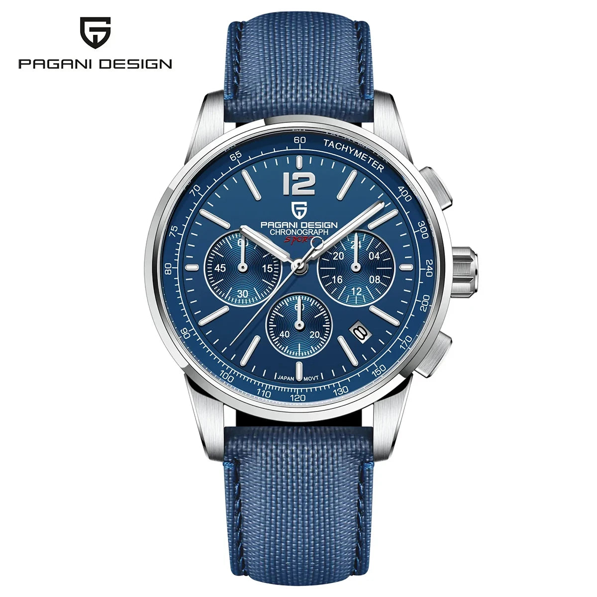 Bravure® – Silvonic VK63 | Men’s Stainless Steel Quartz Watch with Sapphire Crystal & 100M Waterproof Rating