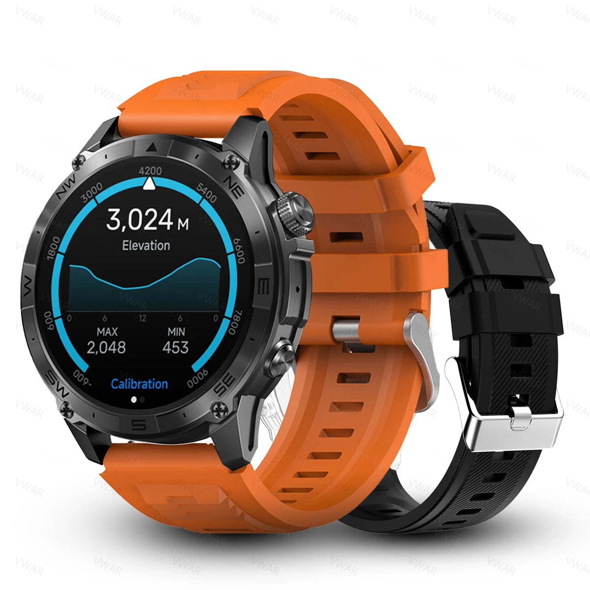 Deltora® – Fortrek ACE | Military Sport Smartwatch with Dual-Band GNSS, Compass, 5ATM Waterproof – For Men on the Move