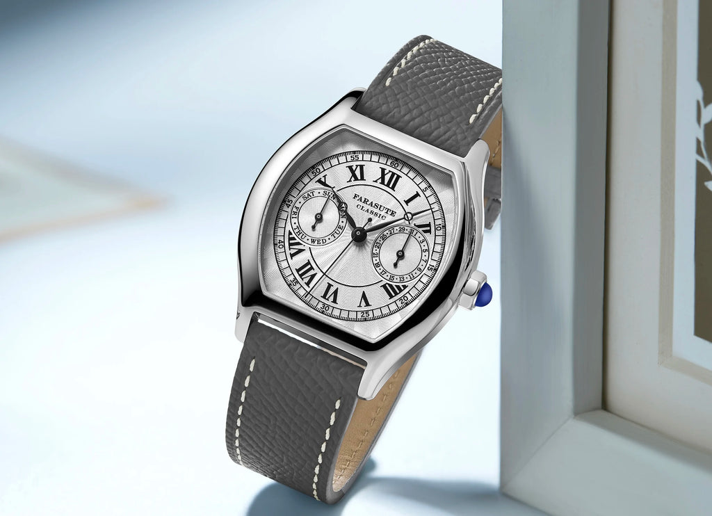FaruStyle® – Luxury Retro Men’s Quartz Watch, VH64 Movement, Stainless Steel, Sapphire Glass, Waterproof