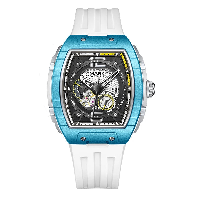 Torvella® – Luxury Tourbillon Mechanical Watch for Men | Tonneau Case, Luminous, Waterproof, Automatic Movement