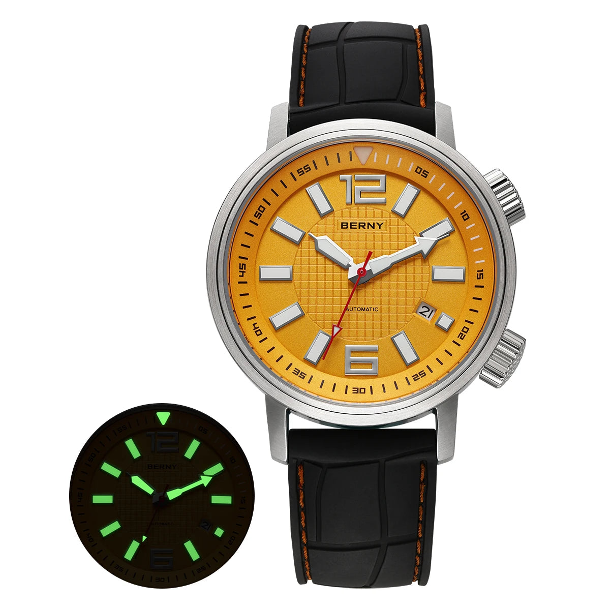 Kharvex® – Deepcore 44 | Automatic Diver Watch with Sapphire Crystal, Fluororubber Strap & 20ATM Water Resistance