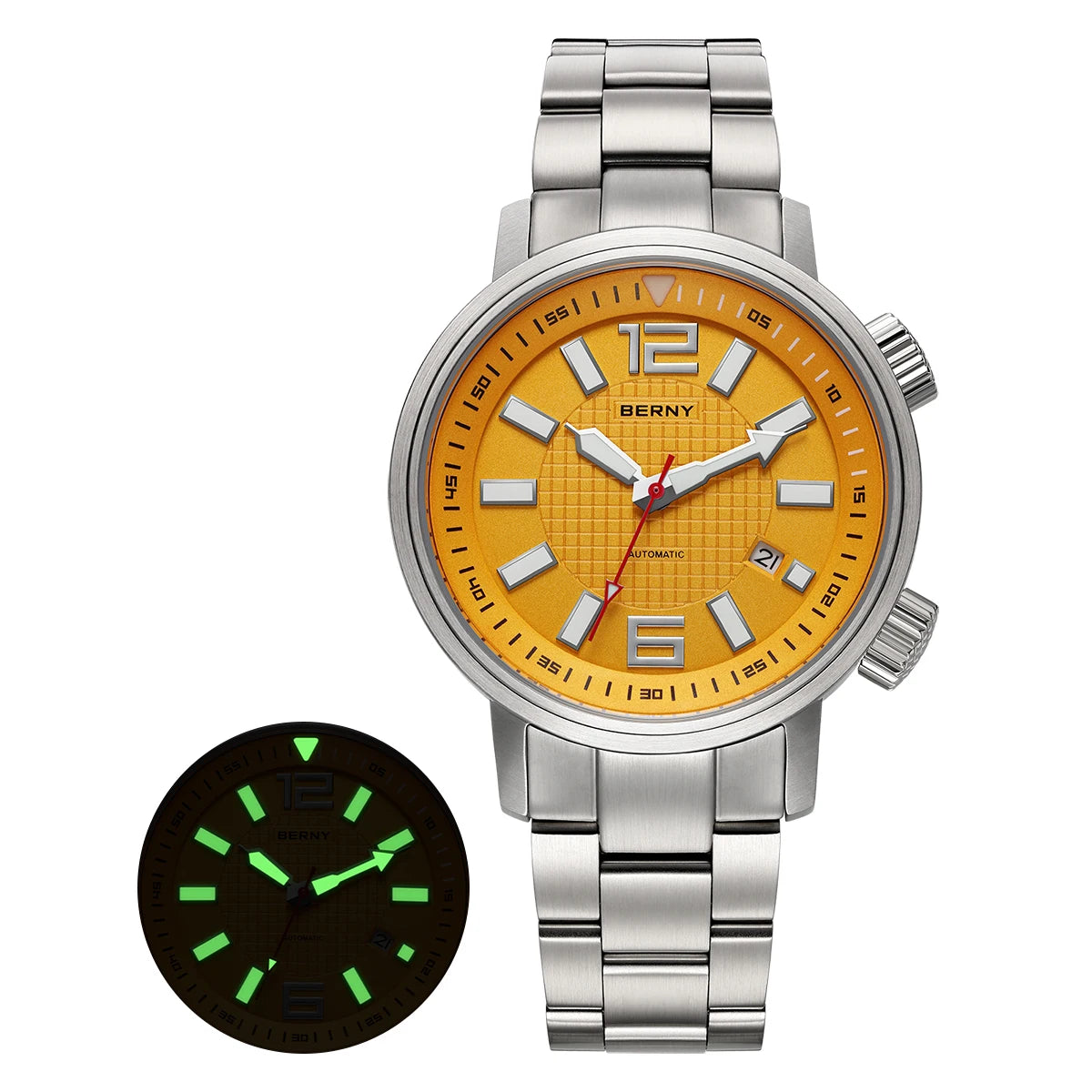 Kharvex® – Deepcore 44 | Automatic Diver Watch with Sapphire Crystal, Fluororubber Strap & 20ATM Water Resistance