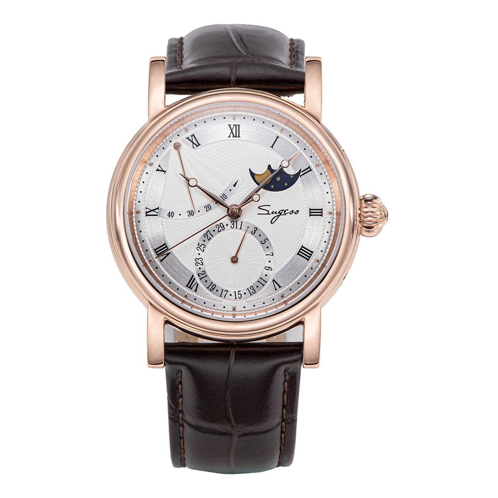 Verlion® – Nocturne Moon | Classic Men’s Moonphase Automatic Watch with Sapphire Glass & Nighttime Elegance