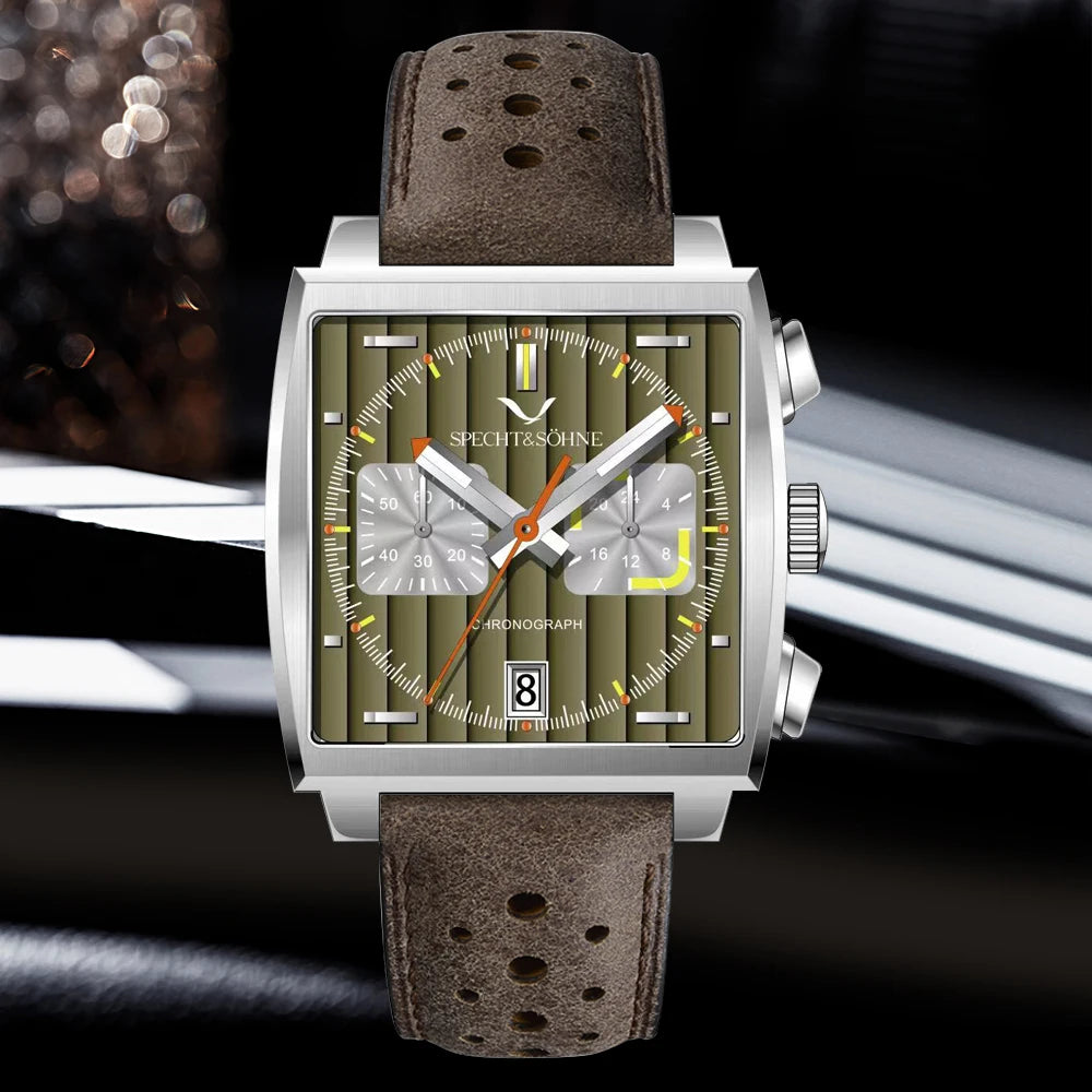Gravian® – Luxury Chronograph Sports Watch for Men | Stainless Steel, Quartz Movement, Waterproof, Bold Fashion Style
