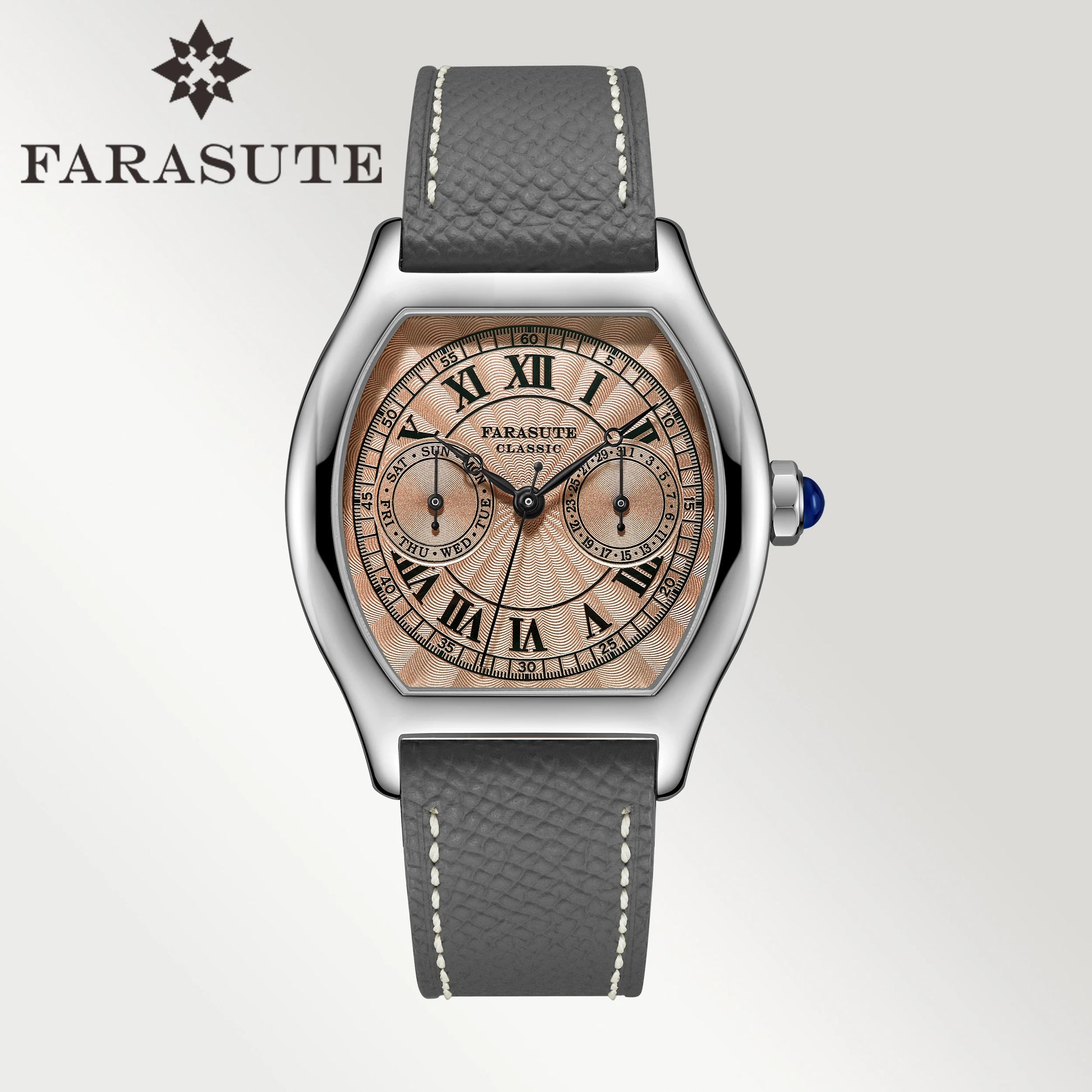 FaruStyle® – Luxury Retro Men’s Quartz Watch, VH64 Movement, Stainless Steel, Sapphire Glass, Waterproof