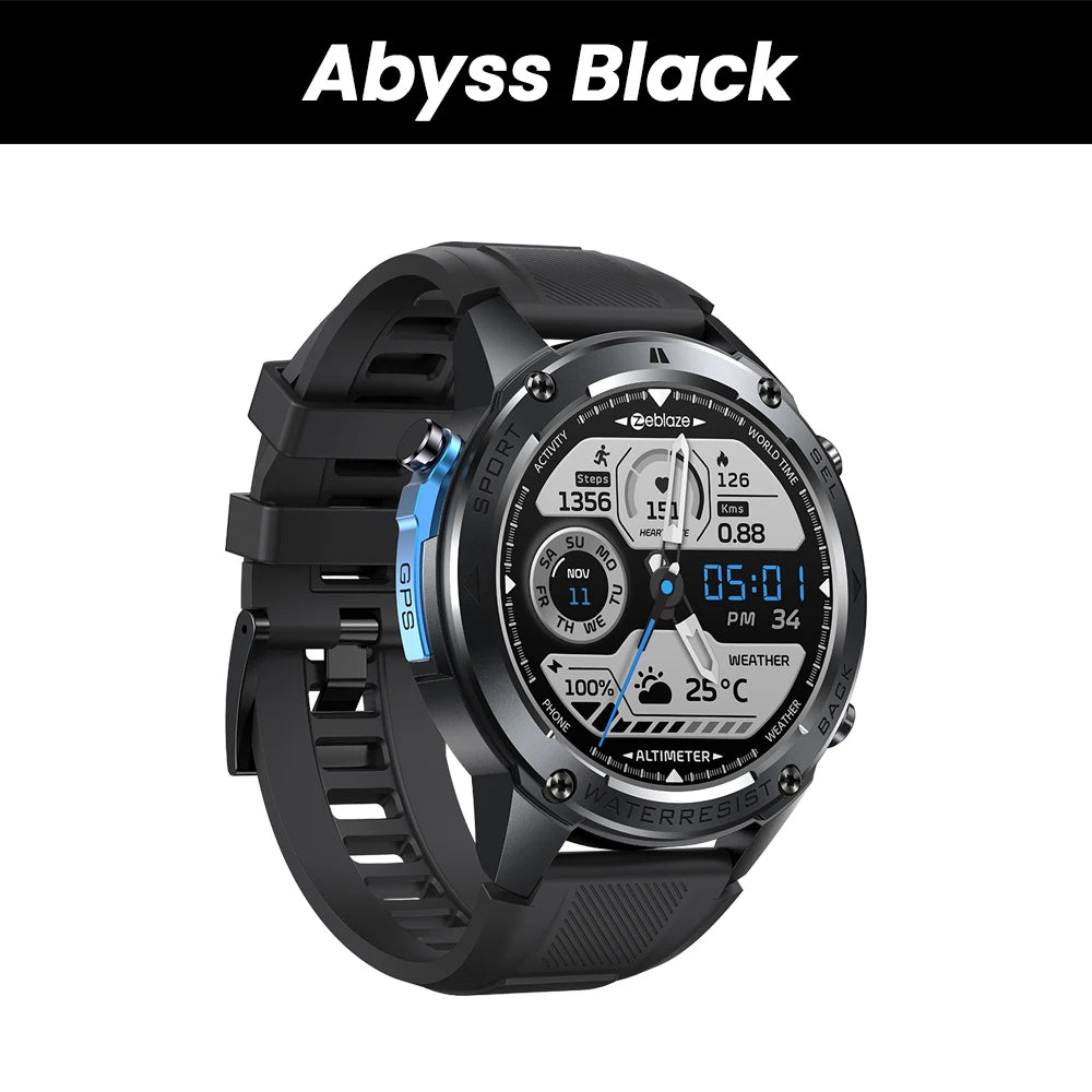 Venturak® – Dual-Band GPS Smartwatch | Compass, Barometric Altimeter, Voice Calling, 10ATM Waterproof, GNSS Adventure Watch