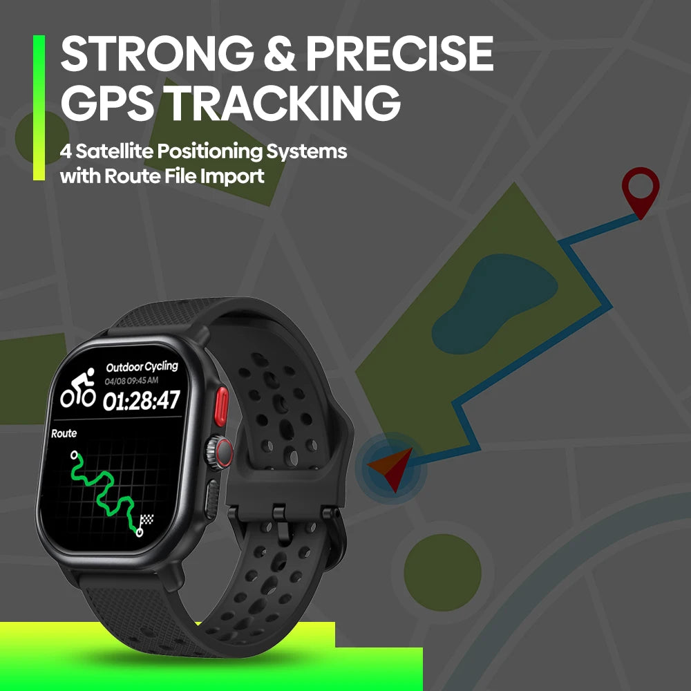Nextrail® – GPS Smartwatch with Call Function | 2.15" AMOLED, Route Import, Built-in GPS, Bluetooth Calling