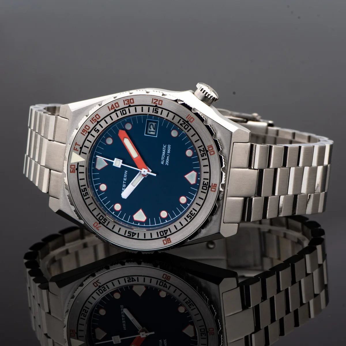 Maridive® – Men's Automatic Diver Watch | NH35 Movement, Ceramic Bezel, Sapphire, Luminous, Jubilee Bracelet, 600T Retro Style