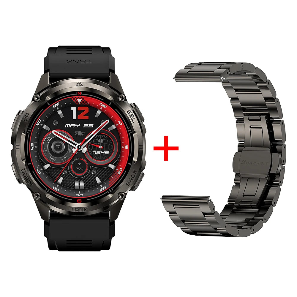 IronPeak® – UltraForce | Rugged Military-Grade GPS Smartwatch with AMOLED Display & IP69K Waterproof