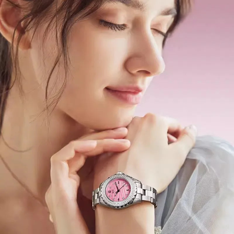 Serenelle® – Luxury Quartz Watch for Women | Sapphire Crystal, Stainless Steel, Waterproof, Elegant Gift Design