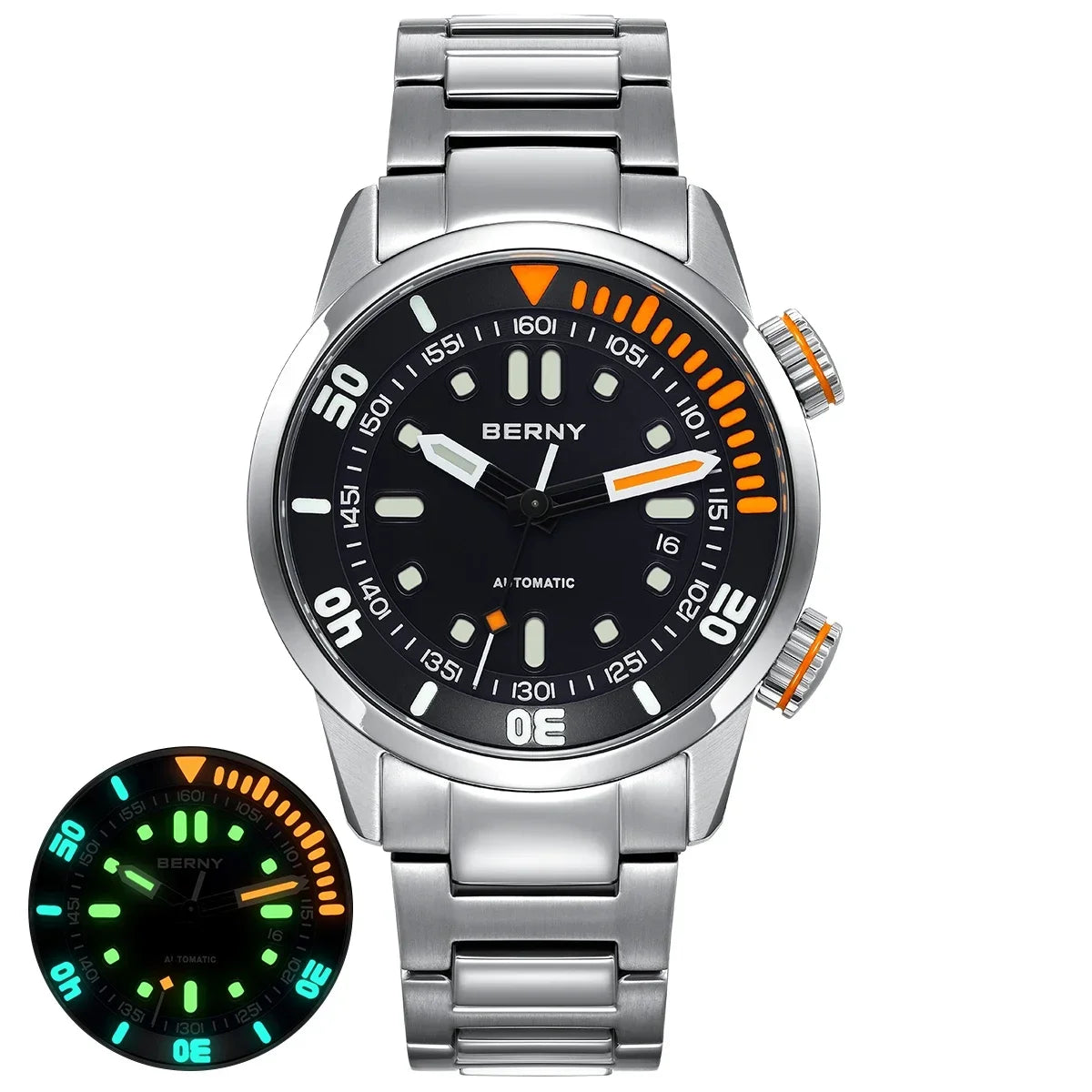 Nautivus® – Automatic Dive Watch for Men | 20ATM Waterproof, Sapphire Crystal, Super Luminous, Original Sport Design