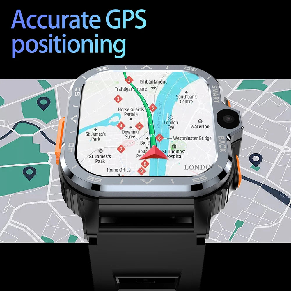 Veyroniq® – Nexor PGD | Android Smartwatch with Dual Cameras, 16G RAM + 64G ROM, 4G SIM, NFC, GPS & Fast Wi-Fi Internet Access