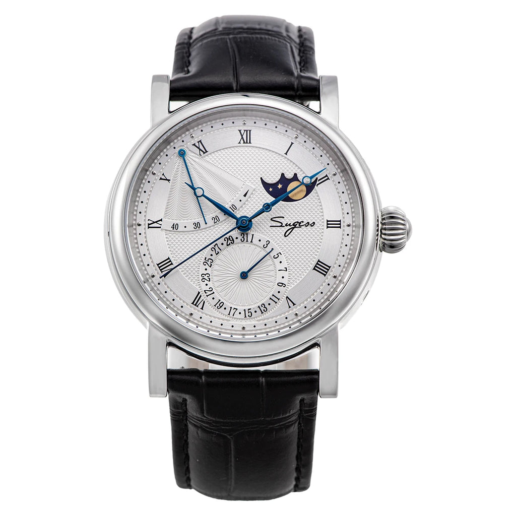 Verlion® – Nocturne Moon | Classic Men’s Moonphase Automatic Watch with Sapphire Glass & Nighttime Elegance