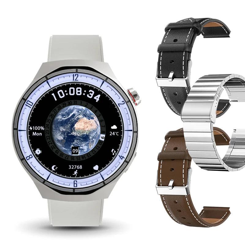 Dynatek® – Smartwatch with AMOLED, 2GB ROM | Local Video, Custom Dials, NFC, Heart Rate & SpO₂ Monitor