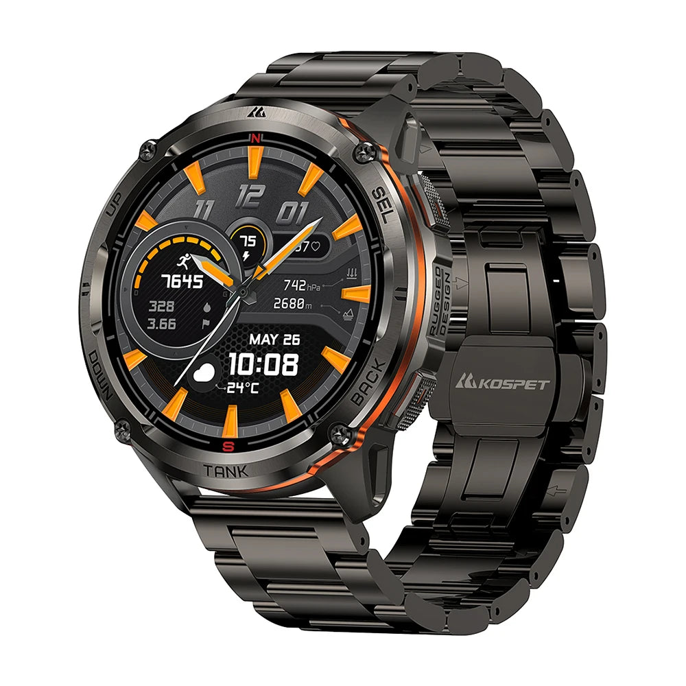 IronPeak® – UltraForce | Rugged Military-Grade GPS Smartwatch with AMOLED Display & IP69K Waterproof