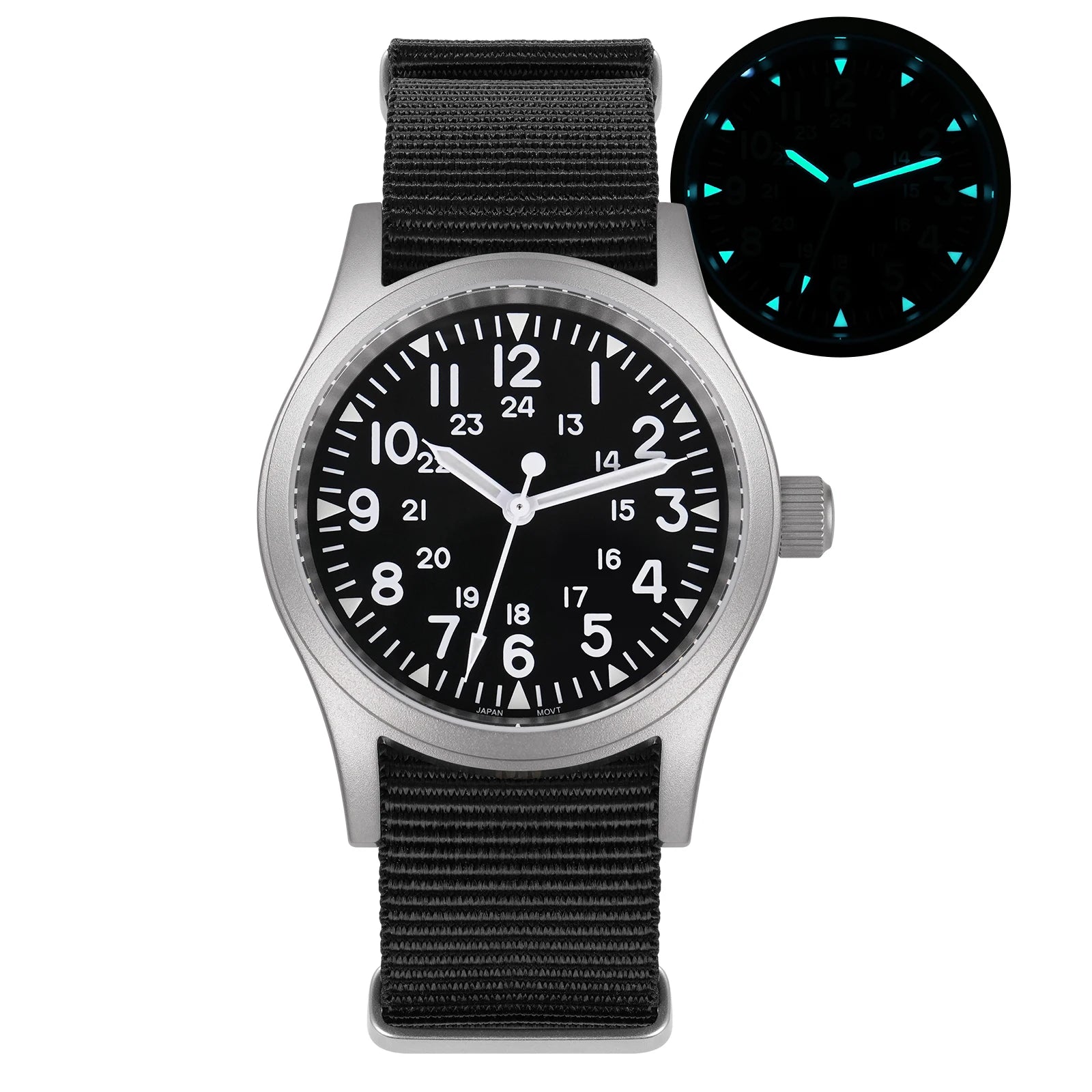 Solvara® – Mistréno ML05 | 38mm Vintage Men’s Watch with VH31 Sweep Movement, Domed Sapphire & Luminous Details