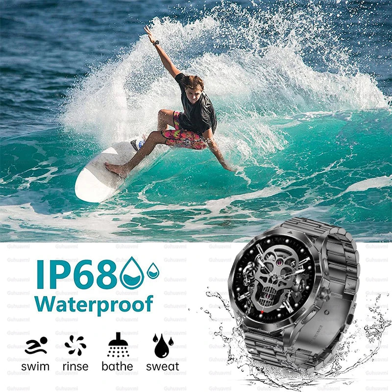 Venturox® – Outdoor GPS Smartwatch for Men | 750mAh Battery, Compass, Air Pressure, Bluetooth Call, Health & Sport Tracking
