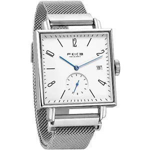 Frénoir® – Linqura FM301 | Minimalist Square Automatic Men’s Watch – Compact, Elegant & Perfect for Gifting