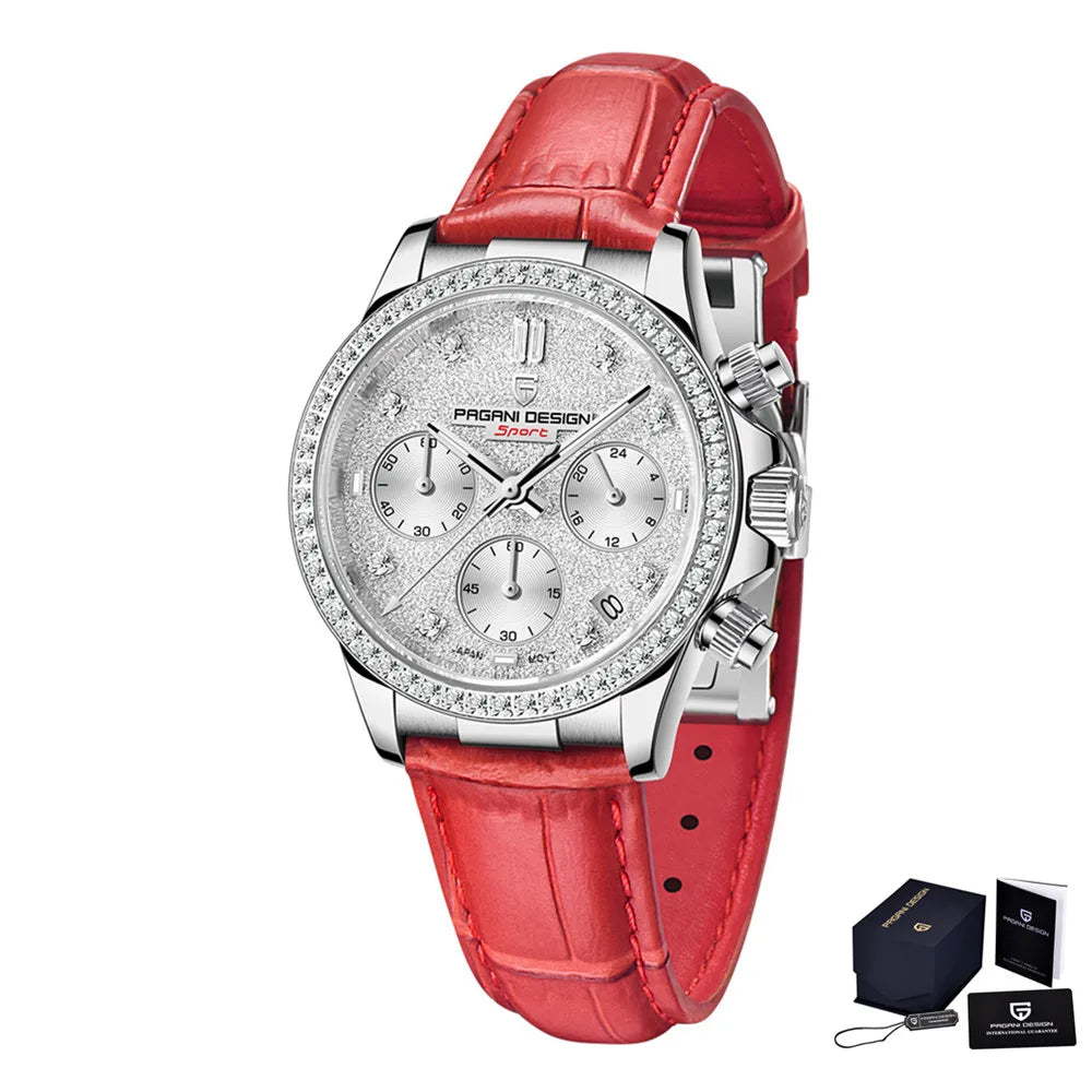 Velassia® – Classic Sapphire Quartz Watch for Women | 36MM, Japan Movement, 100M Waterproof, Elegant Dress Design