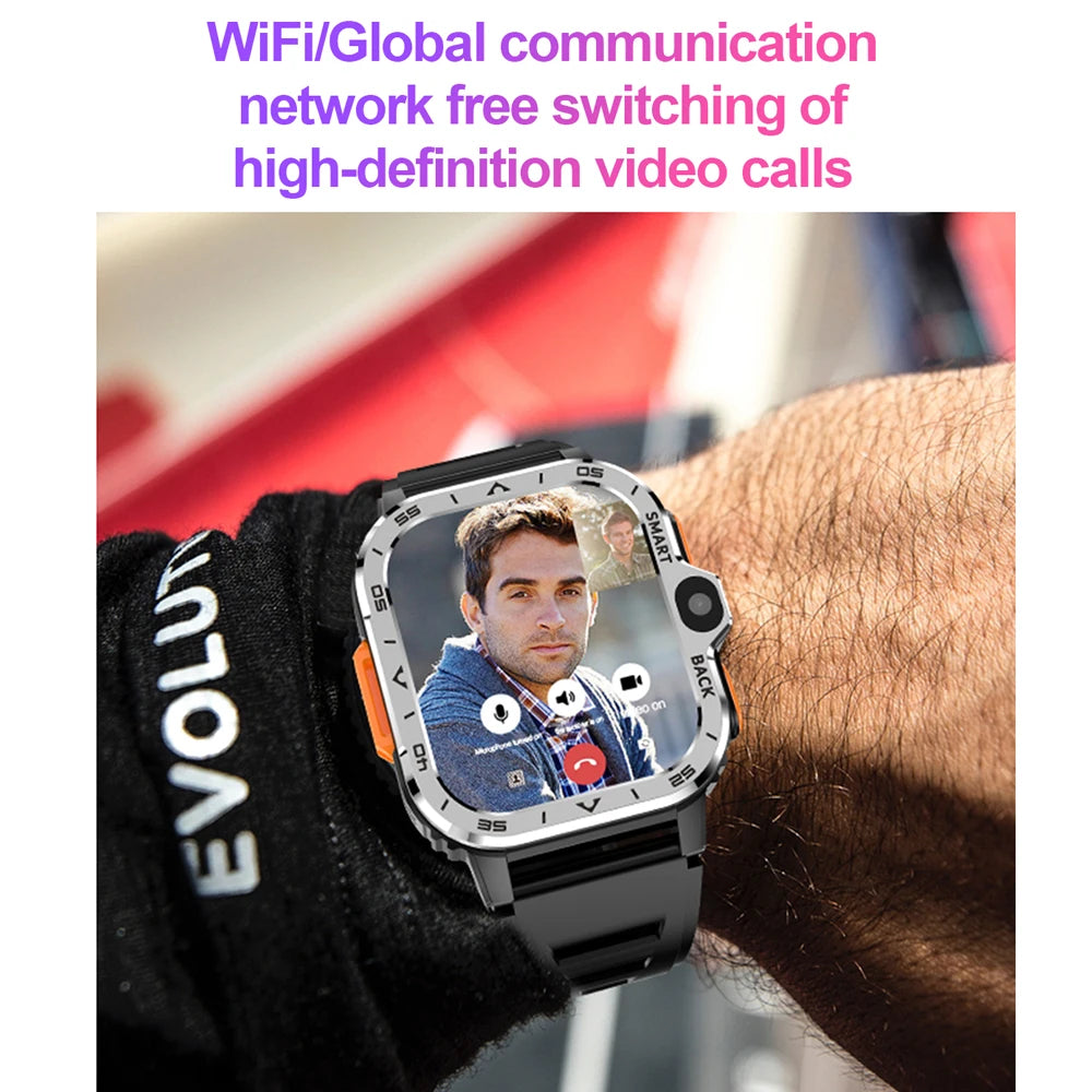Veyroniq® – Nexor PGD | Android Smartwatch with Dual Cameras, 16G RAM + 64G ROM, 4G SIM, NFC, GPS & Fast Wi-Fi Internet Access
